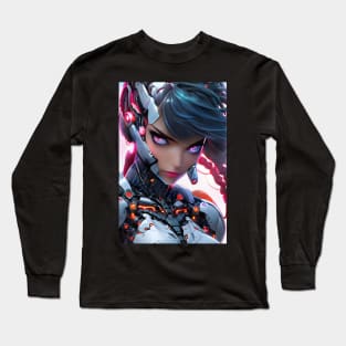 Anime cyborg girl Long Sleeve T-Shirt